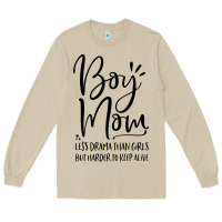 Mushroom boy mom less drama than girls but harder to Long Sleeve Tee - artisFamous