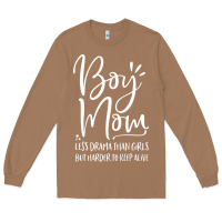 Toasted Coconut boy mom less drama than girls but harder to Long Sleeve Tee - artisFamous