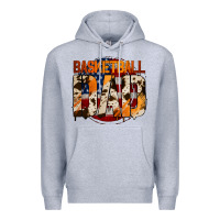 Heather Grey basketball dad Premium Hoodie - Jasminsmagicworld