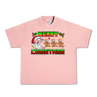 Salmon Merry Christmas Urban Heavy Tee - CowhideDigitalArt
