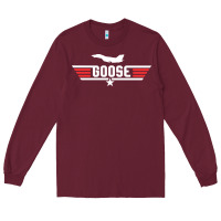 Burgundy goose Long Sleeve Tee - artisFamous