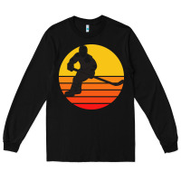 Black Hockey 1 Long Sleeve Tee - artisFamous