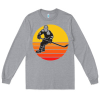 Heather Grey Hockey 1 Long Sleeve Tee - artisFamous