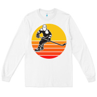 White Hockey 1 Long Sleeve Tee - artisFamous