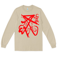 Mushroom lucifer calligraphy 2 Long Sleeve Tee - artisFamous
