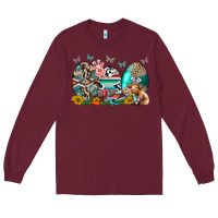 Burgundy easter easter eggs Long Sleeve Tee - CowhideDigitalArt