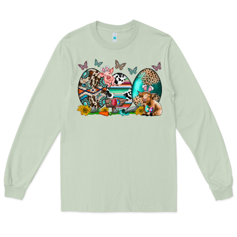 Easter Easter Eggs Long Sleeve Tee by CowhideDigitalArt | Teevron