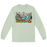 Matcha easter easter eggs Long Sleeve Tee - CowhideDigitalArt