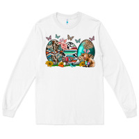 White easter easter eggs Long Sleeve Tee - CowhideDigitalArt