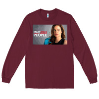 Burgundy mary kills people Long Sleeve Tee - artisFamous