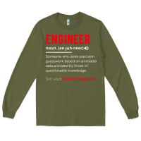 Army Green engineer definition Long Sleeve Tee - artisFamous
