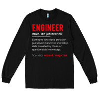 Black engineer definition Long Sleeve Tee - artisFamous