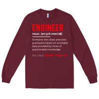 Burgundy engineer definition Long Sleeve Tee - artisFamous