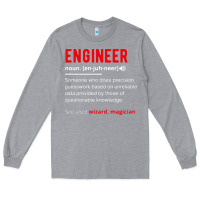 Heather Grey engineer definition Long Sleeve Tee - artisFamous