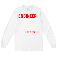 White engineer definition Long Sleeve Tee - artisFamous