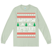 Matcha epstein didnt kill himself christmas Long Sleeve Tee - artisFamous
