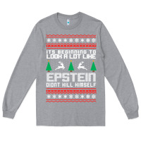 Heather Grey epstein didnt kill himself christmas Long Sleeve Tee - artisFamous