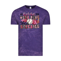 Cloud Purple in october we wear pink and watch  baseball Vintage Tee - FaDigitalArtStudio