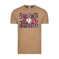 Vintage Coffee in october we wear pink and watch  baseball Vintage Tee - FaDigitalArtStudio