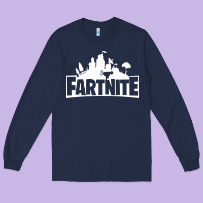 Fartnite Long Sleeve Tee Designed By Artisfamous