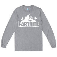Heather Grey fartnite Long Sleeve Tee - artisFamous