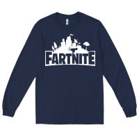Navy fartnite Long Sleeve Tee - artisFamous