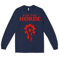 Navy for the horde Long Sleeve Tee - artisFamous