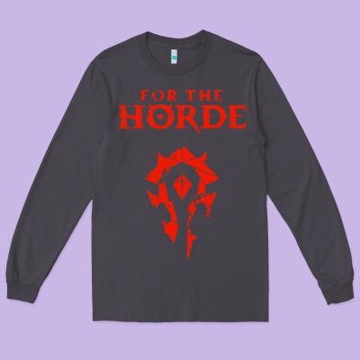 For The Horde Long Sleeve Tee Designed By Artisfamous