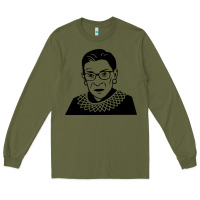 Army Green ruth bader ginsburg Long Sleeve Tee - artisFamous