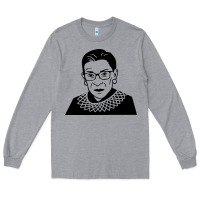 Heather Grey ruth bader ginsburg Long Sleeve Tee - artisFamous