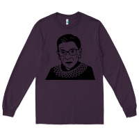 Plum ruth bader ginsburg Long Sleeve Tee - artisFamous