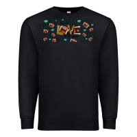 Black for the love of the game American football Premium Sweatshirt - Jasminsmagicworld