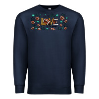 Navy for the love of the game American football Premium Sweatshirt - Jasminsmagicworld