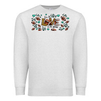 Oatmeal Heather for the love of the game American football Premium Sweatshirt - Jasminsmagicworld