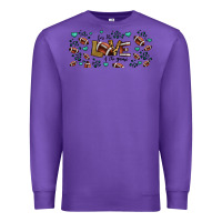 Purple for the love of the game American football Premium Sweatshirt - Jasminsmagicworld