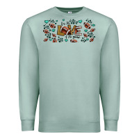 Seafoam for the love of the game American football Premium Sweatshirt - Jasminsmagicworld