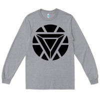 Heather Grey arc reactor   new element Long Sleeve Tee - artisFamous