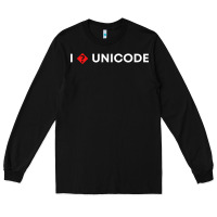 Black i � unicode Long Sleeve Tee - artisFamous
