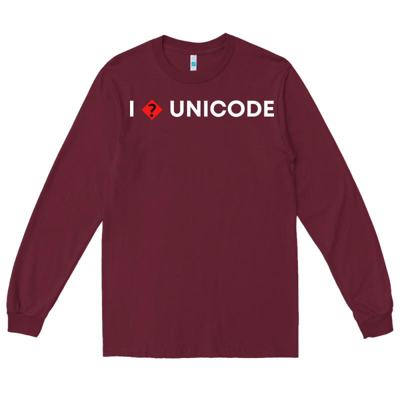 I � Unicode Long Sleeve Tee by artisFamous | Teevron