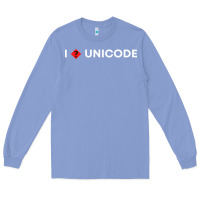 Colony Blue i � unicode Long Sleeve Tee - artisFamous