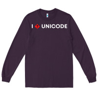 Plum i � unicode Long Sleeve Tee - artisFamous