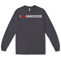 Smoke i � unicode Long Sleeve Tee - artisFamous