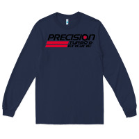 Navy precision turbo engine classic Long Sleeve Tee - artisFamous