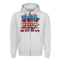 Dove Grey boom bitch get out the way Zipper Hoodie - RanaPortraitStore