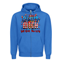 True Royal boom bitch get out the way Zipper Hoodie - RanaPortraitStore
