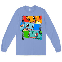 Colony Blue kanto starters Long Sleeve Tee - artisFamous
