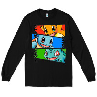Black kanto starters Long Sleeve Tee - artisFamous