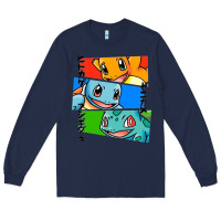Navy kanto starters Long Sleeve Tee - artisFamous