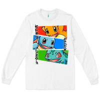 White kanto starters Long Sleeve Tee - artisFamous