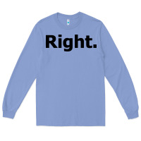 Colony Blue right Long Sleeve Tee - artisFamous